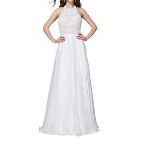 NEW ANGELA & ALISON full tulle prom dress in ivory